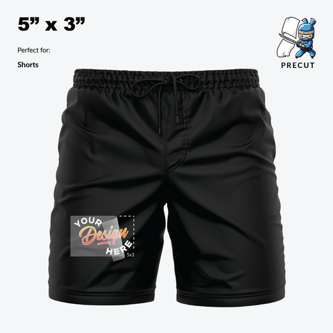 Transfers for shorts 5x3 inches