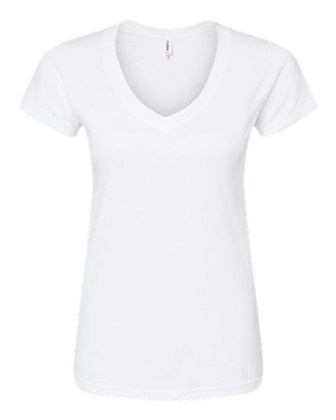Tultex 214 Women's Fine Jersey V-Neck T-Shirt