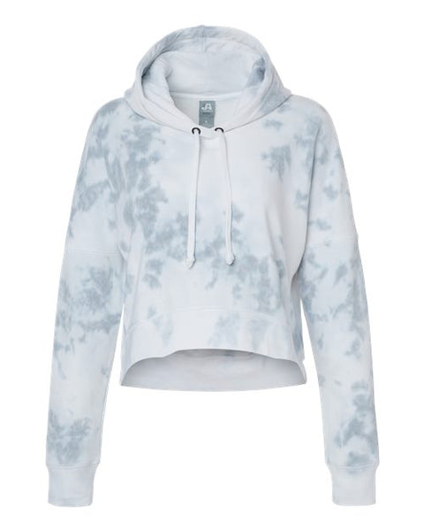 J. America 8853 Women's Crop Hooded Sweatshirt