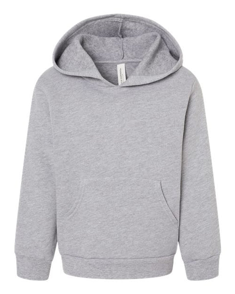 BELLA + CANVAS 3719T Toddler Sponge Fleece Pullover Hoodie Sweatshirt