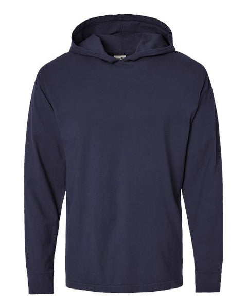 ComfortWash by Hanes GDH280 Unisex Garment-Dyed Jersey Hooded Long Sleeve T-Shirt