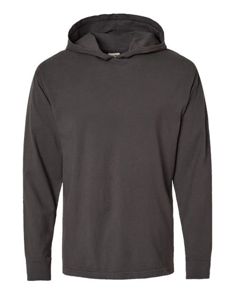 ComfortWash by Hanes GDH280 Unisex Garment-Dyed Jersey Hooded Long Sleeve T-Shirt