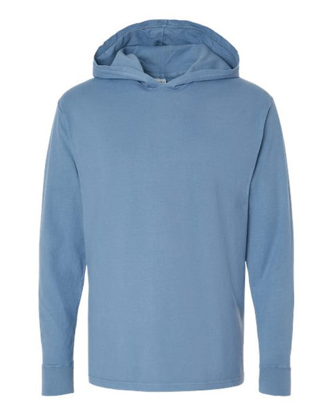 ComfortWash by Hanes GDH280 Unisex Garment-Dyed Jersey Hooded Long Sleeve T-Shirt
