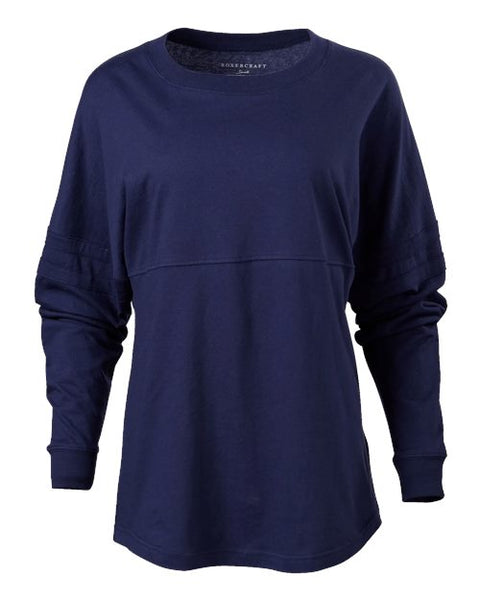 Boxercraft BW3514 Women's Pom Pom Long Sleeve Jersey T-Shirt