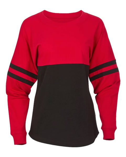 Boxercraft BW3514 Women's Pom Pom Long Sleeve Jersey T-Shirt