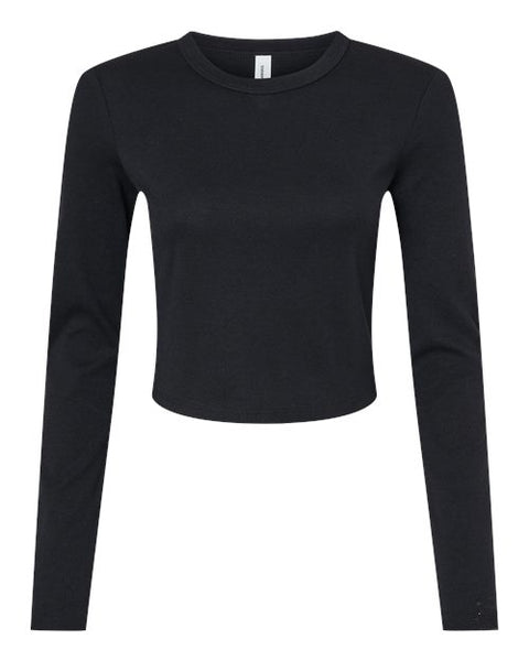 BELLA + CANVAS 1501 Women's Micro Rib Long Sleeve Baby Tee