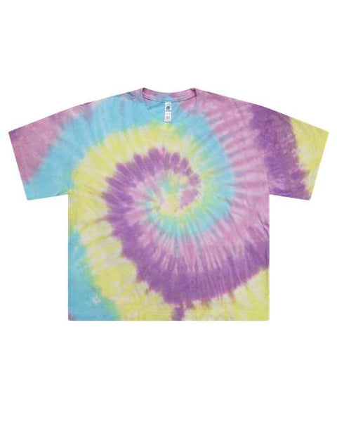 Colortone 1050 Women's Tie-Dyed Crop T-Shirt
