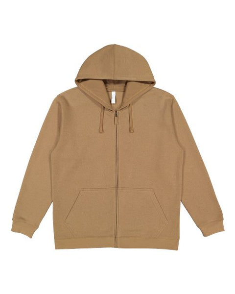 LAT 6927 Unisex Full-Zip Fleece Hoodie Sweatshirt