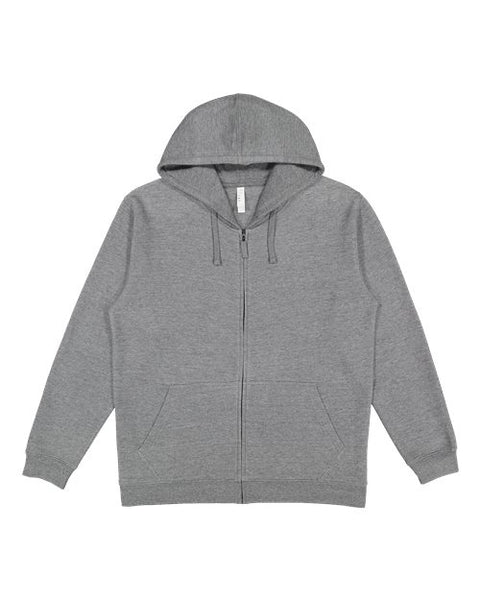 LAT 6927 Unisex Full-Zip Fleece Hoodie Sweatshirt