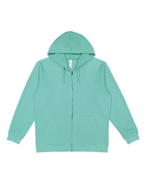 LAT 6927 Unisex Full-Zip Fleece Hoodie Sweatshirt