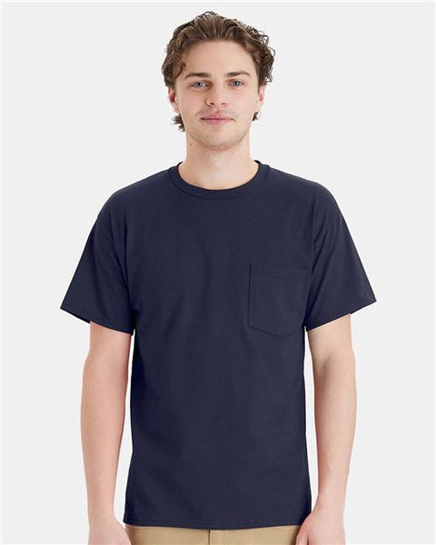 Hanes 5290P Essential-T Pocket T-Shirt