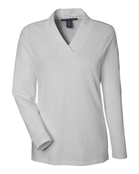 Devon & Jones DP121W Women's Raleigh Shawl Collar Knit Top