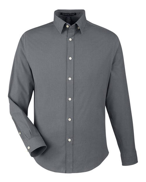Devon & Jones DG505 Men's CrownLux Performance Spencer Poplin Dress Shirt