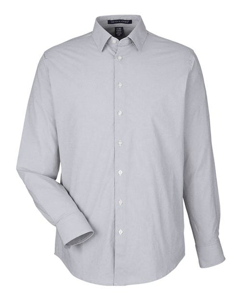 Devon & Jones DG537 Men's CrownLux Performance Microstripe Dress Shirt