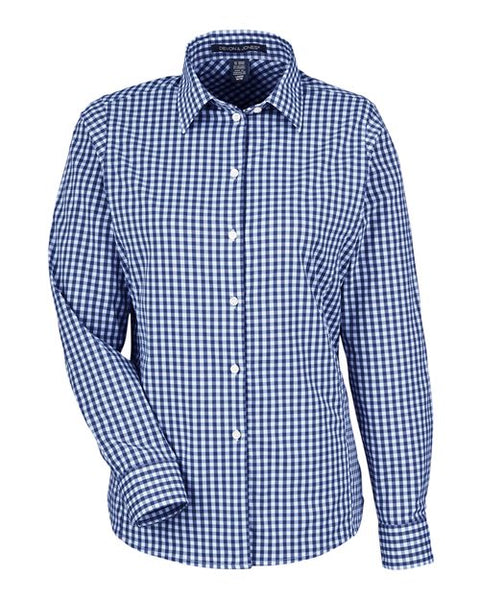 Devon & Jones DG536W Women's CrownLux Performance Gingham Dress Shirt