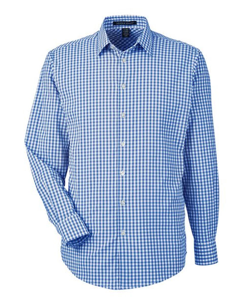 Devon & Jones DG536 Men's CrownLux Performance Gingham Dress Shirt