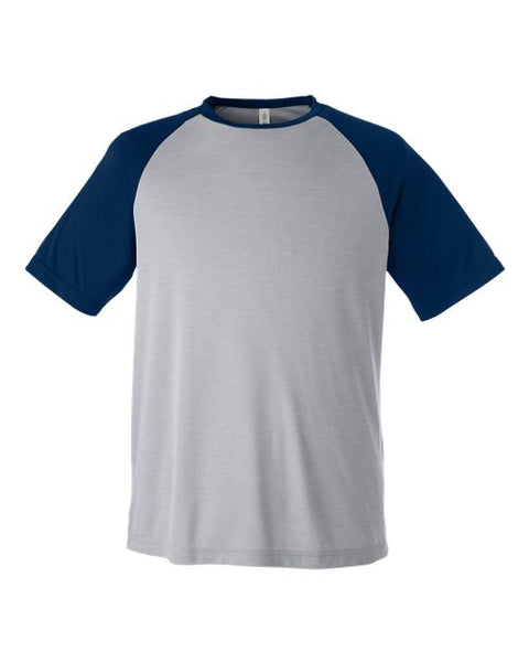Team 365 TT62 Unisex Zone Colorblock Raglan T-Shirt