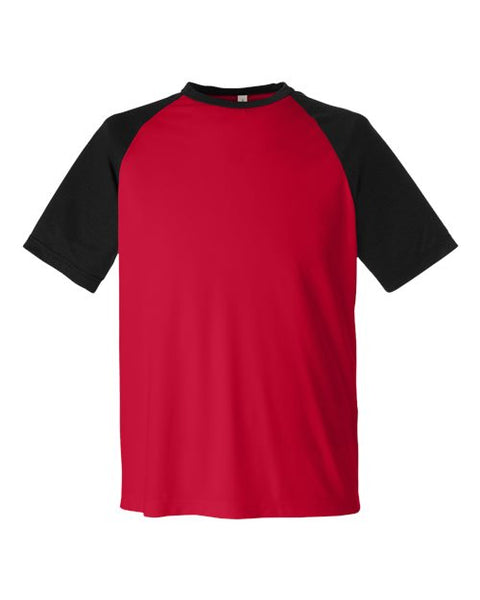 Team 365 TT62 Unisex Zone Colorblock Raglan T-Shirt