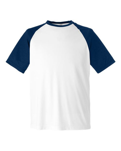 Team 365 TT62 Unisex Zone Colorblock Raglan T-Shirt