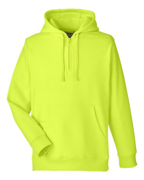 Team 365 TT97 Unisex Zone HydroSport Heavyweight Quarter-Zip Hooded Sweatshirt