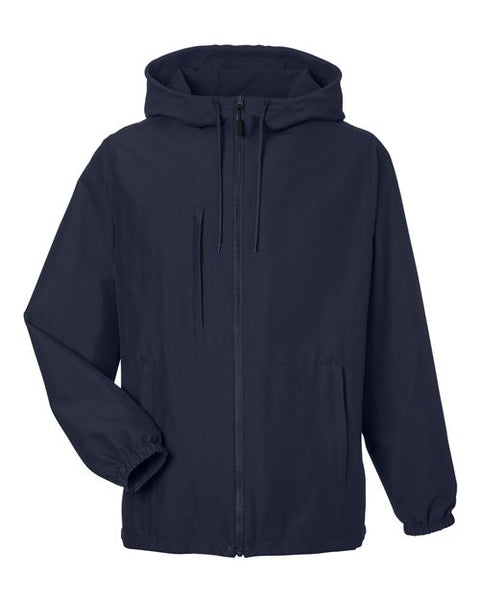 Harriton M73 Unisex Flex Twill Hooded Jacket