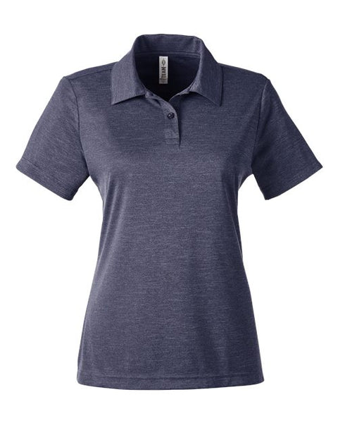 Team 365 TT51HW Women's Zone Sonic Heather Performance Polo