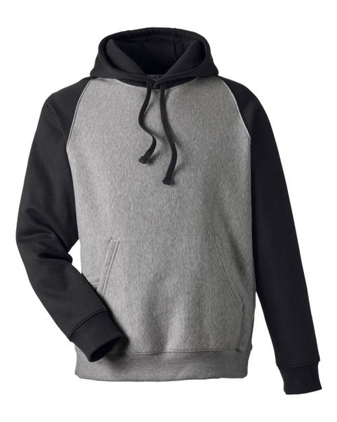 Team 365 TT96CB Unisex Zone HydroSport Heavyweight Colorblock Hooded Sweatshirt