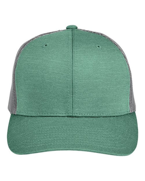 Team 365 TT802Y Youth Zone Sonic Heather Trucker Cap by Yupoong