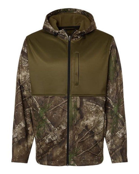 RealTree RT5204 Unisex Realtree Performance Colorblocked Full-Zip Hooded Sweatshirt