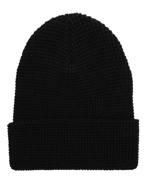 YP Classics 2501KC Waffle Cuffed Knit Beanie