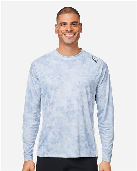 HUK H12L003 Unisex LoPro Camo Long Sleeve T-Shirt
