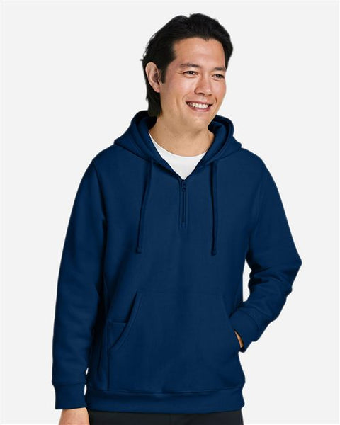 Team 365 TT97 Unisex Zone HydroSport Heavyweight Quarter-Zip Hooded Sweatshirt