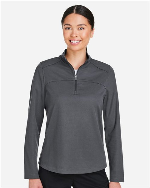 North End NE412W Women's Express Tech Performance Pique Quarter-Zip Pullover