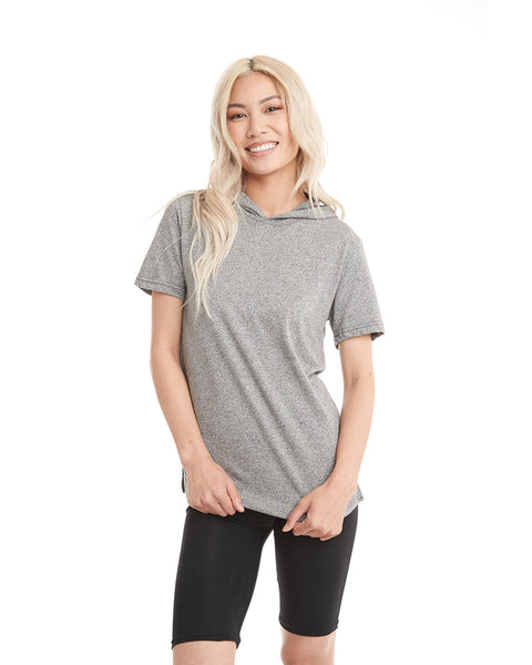 Next Level 2022 Unisex Mock Twist Short Sleeve Hoody T-Shirt