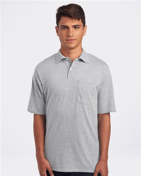 JERZEES 436MPR Men's SpotShield 50/50 Polo with Pocket