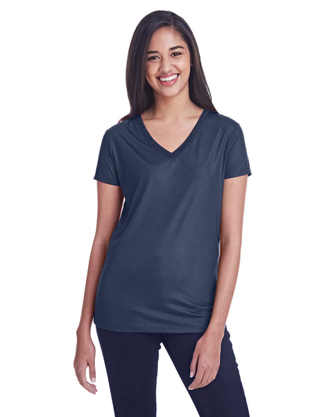 Threadfast Apparel 240RV Ladies' Liquid Jersey V-Neck T-Shirt