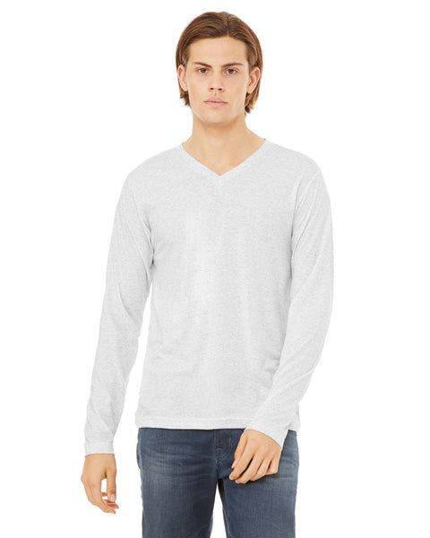 Bella + Canvas 3425 Unisex Jersey Long-Sleeve V-Neck T-Shirt