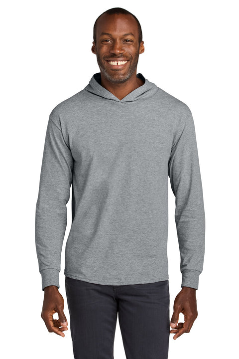 Jerzees 363LH Classics Unisex Cotton Long Sleeve Hooded T-Shirt