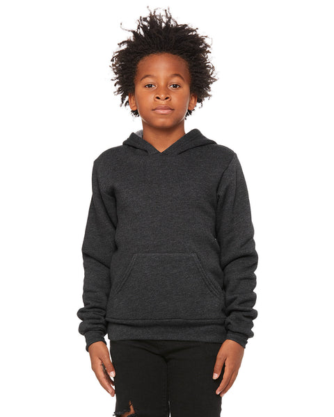 Bella + Canvas 3719Y Youth Sponge Fleece Pullover Hooded Sweatshirt