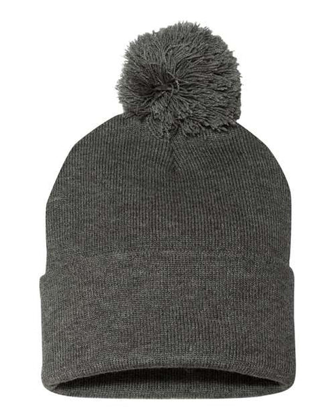 Sportsman SP15 12" Pom-Pom Cuffed Beanie