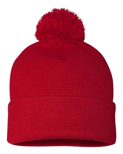 Sportsman SP15 12" Pom-Pom Cuffed Beanie