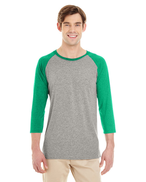 Jerzees 601RR Adult TRI-BLEND Baseball Raglan