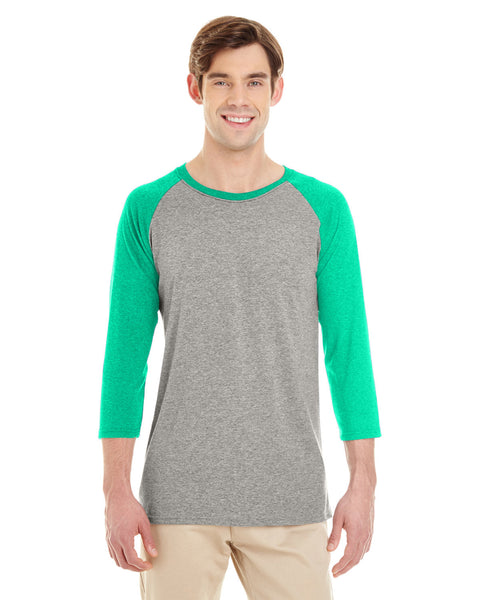Jerzees 601RR Adult TRI-BLEND Baseball Raglan