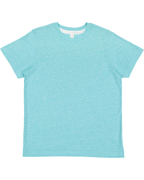 LAT 6191 Youth Harborside Melange Jersey T-Shirt
