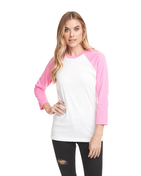 Next Level 6251 Unisex CVC 3/4 Sleeve Raglan Baseball T-Shirt