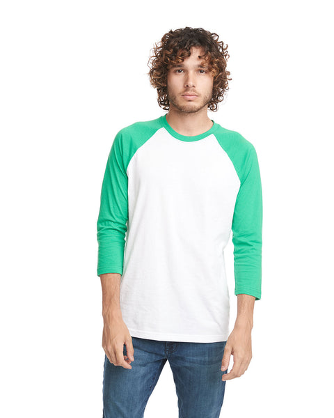 Next Level 6251 Unisex CVC 3/4 Sleeve Raglan Baseball T-Shirt