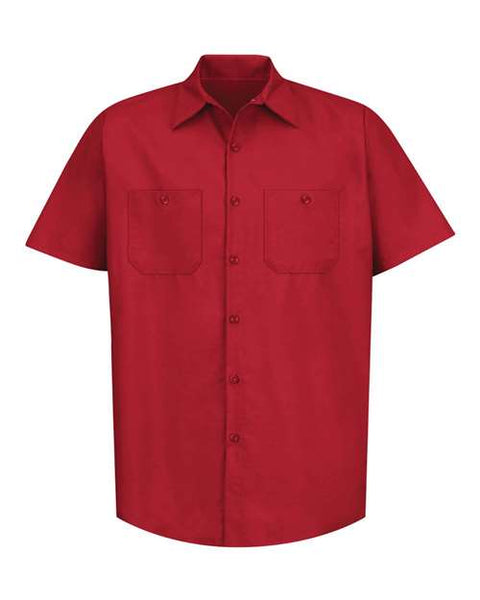 Red Kap SP24T Men's Tall Industrial Short Sleeve Work Shirt