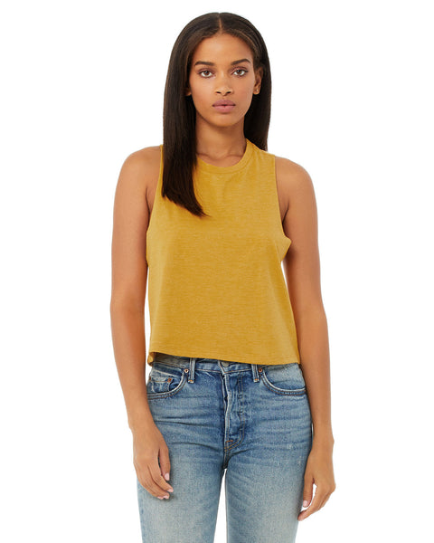Bella + Canvas 6682 Ladies' Racerback Cropped Tank