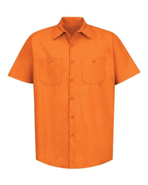 Red Kap SP24T Men's Tall Industrial Short Sleeve Work Shirt
