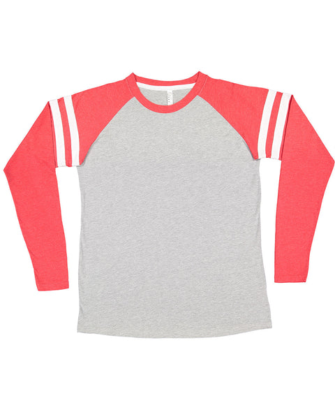 LAT 6934 Men's Gameday Mash-Up Long Sleeve Fine Jersey T-Shirt